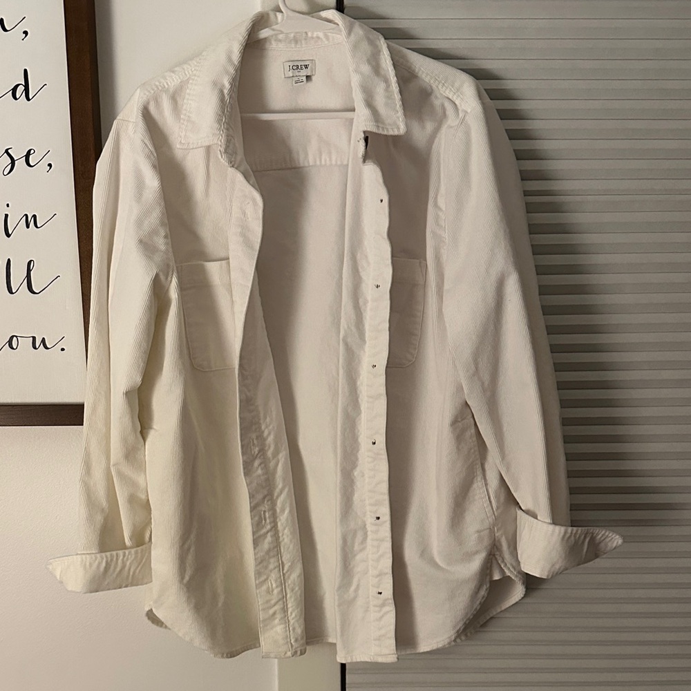 J. Crew Cream Button-Up Shirt